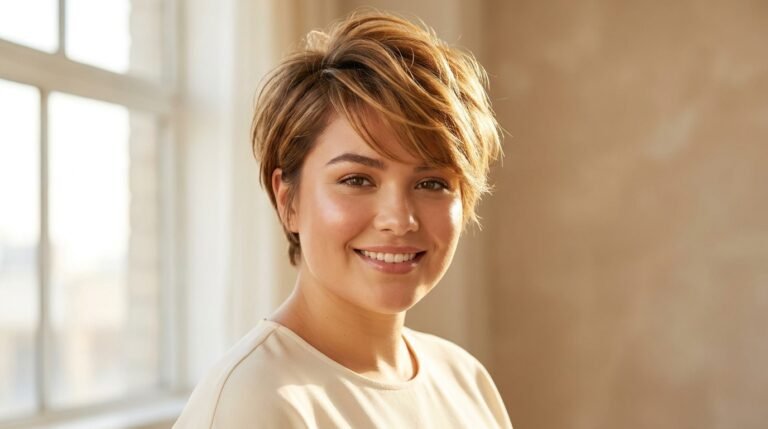 Short Haircuts That Flatter Round Faces